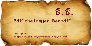 Büchelmayer Bennó névjegykártya
